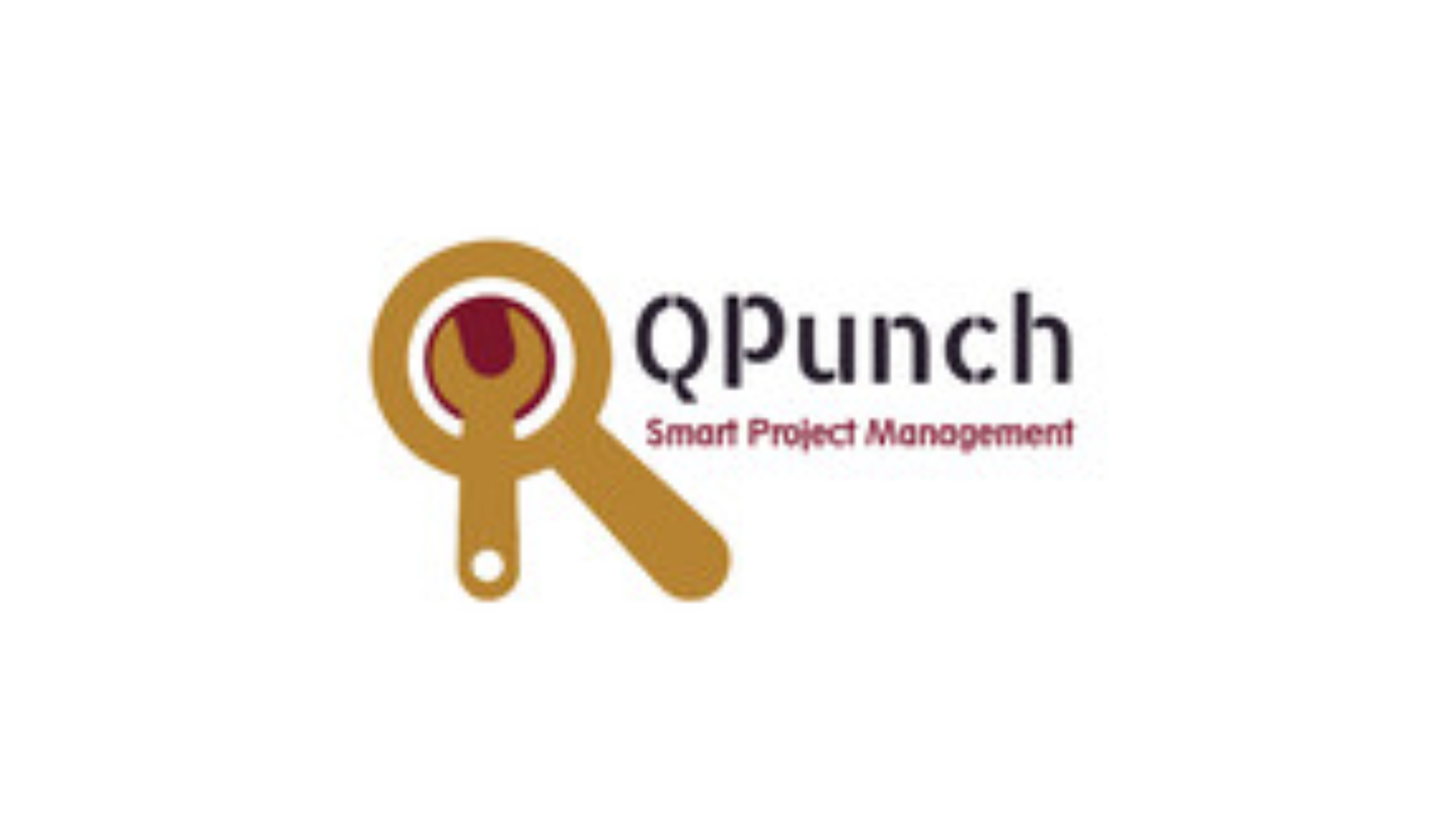 حلول مدعومة بالذكاء الاصطناعي، شعار شركة QPunch الناشئة بتصميم عصري يضم اسم العلامة وعنصرًا بصريًا أنيقًا.