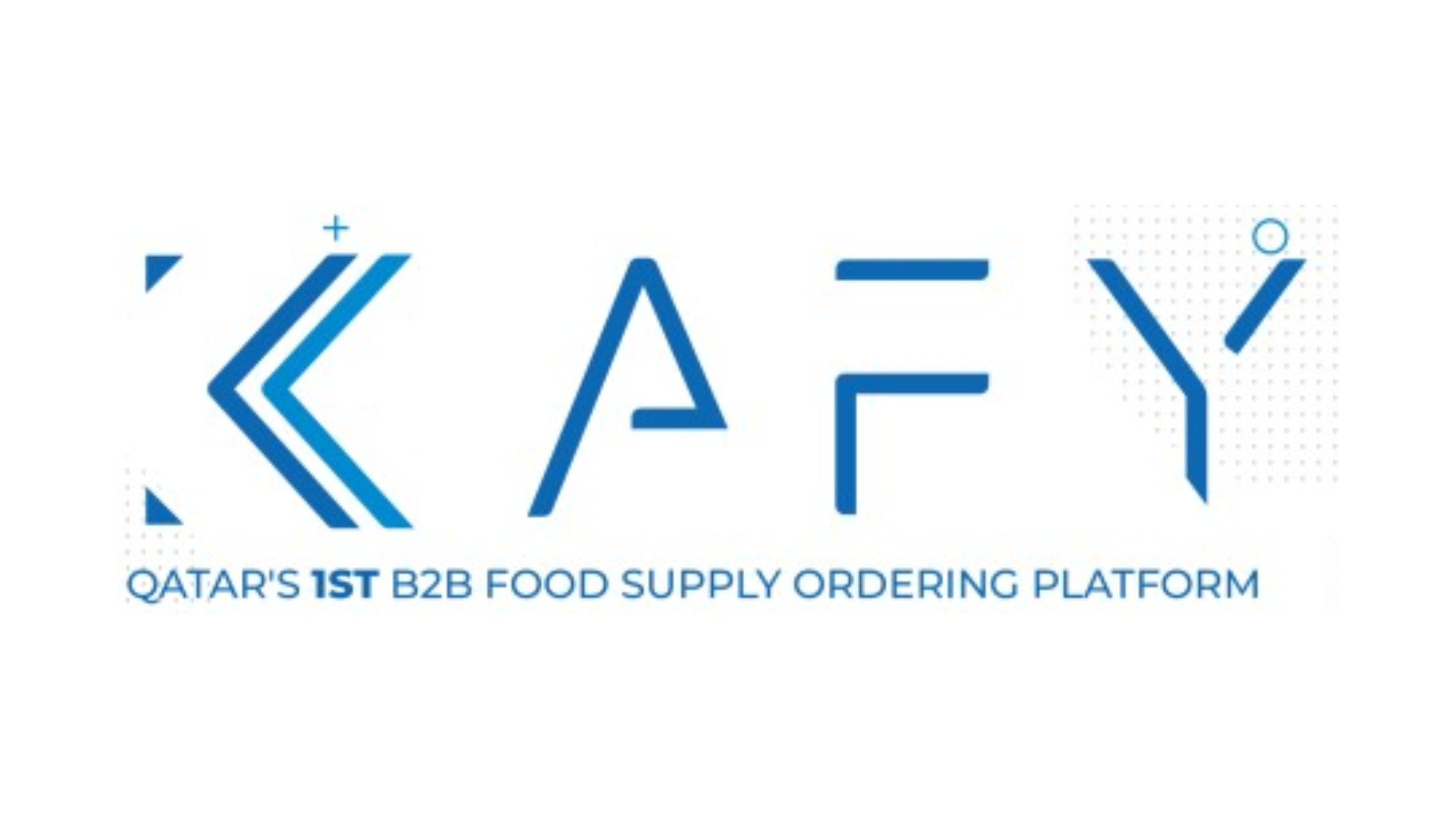 شعار شركة ناشئة للأغذية والمشروبات KAFY بتصميم عصري، يعرض اسم العلامة بخط عريض ونظيف على خلفية بيضاء.