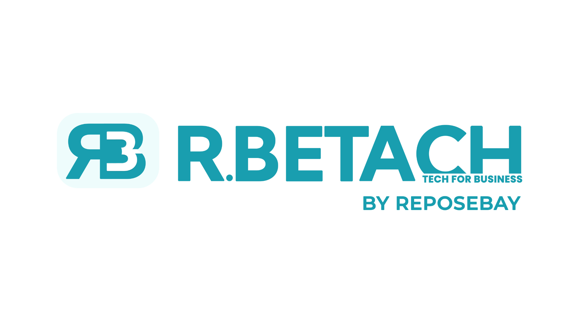 شعار شركة HR Tech RBetach الناشئة بتصميم عصري، يبرز هوية الشركة ويمنح مظهرًا أنيقًا واحترافيًا.