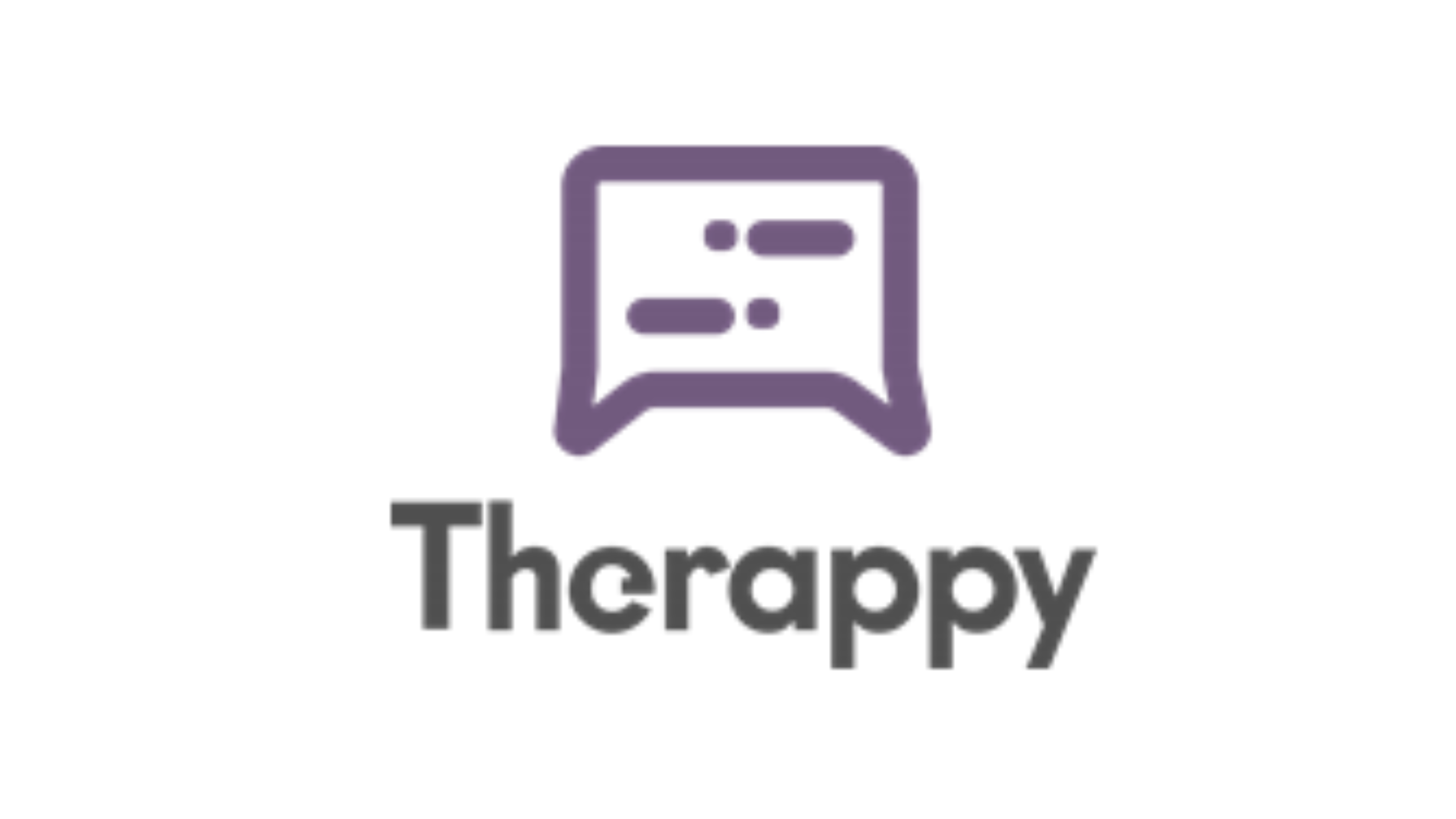شعار شركة ناشئة Health Tech Therappy بتصميم عصري، مع اسم العلامة بخط عريض على خلفية بيضاء.