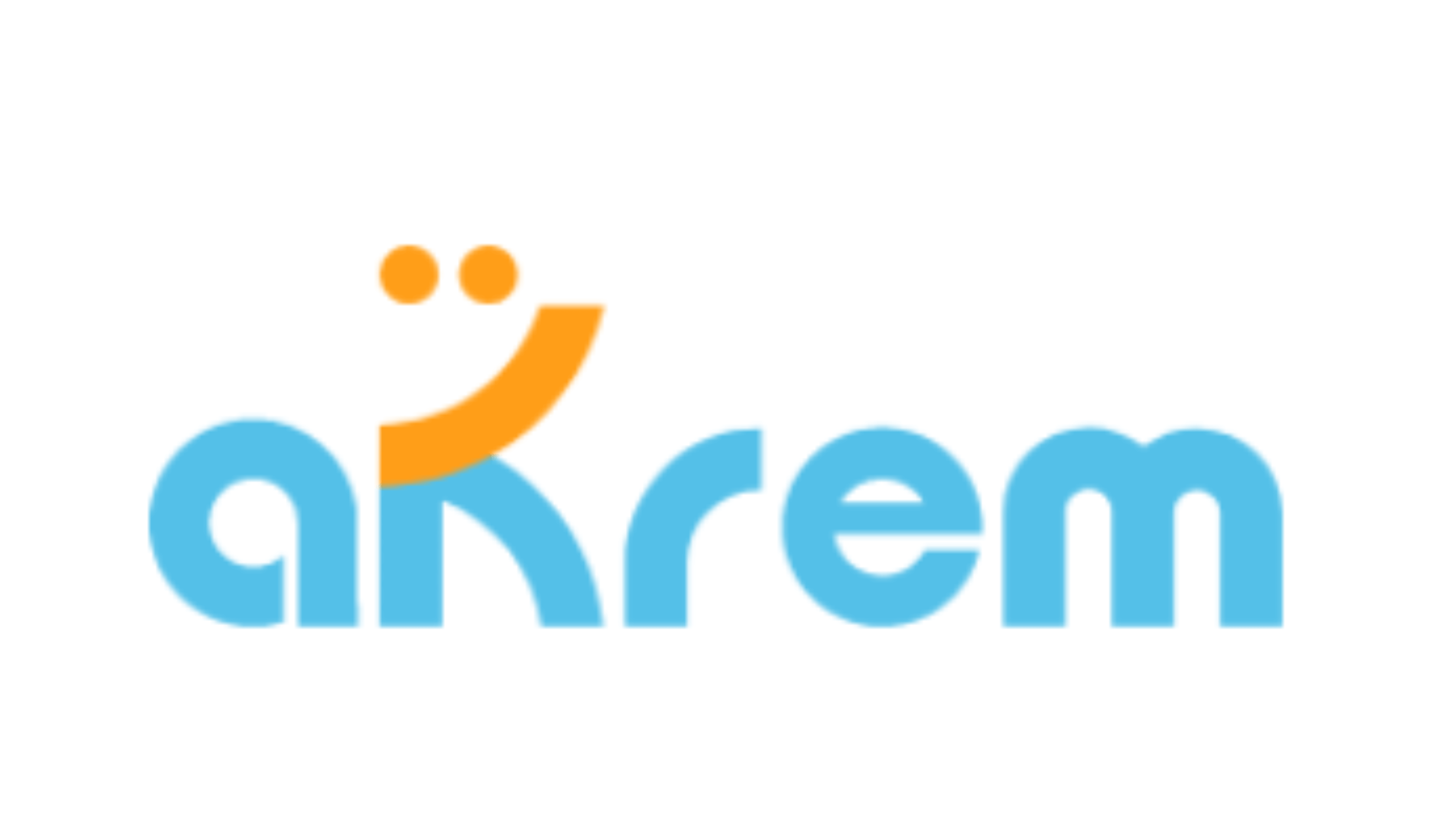 Fintech Akrem startup logo featuring a modern design with the brand name in sleek, professional typography.