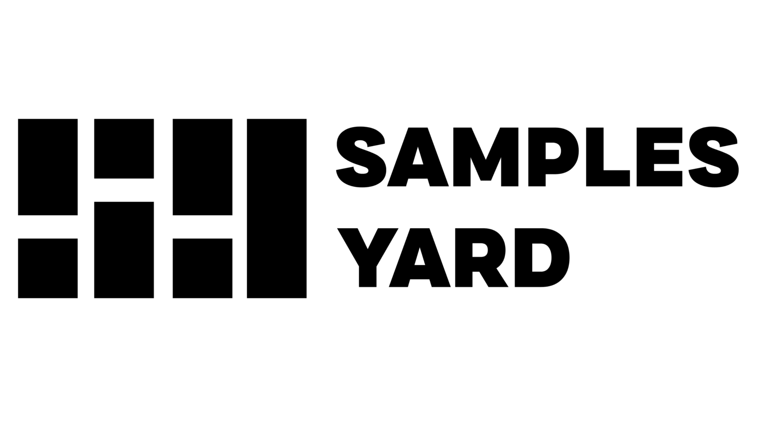 التصميم الأولي لشعار PropTech Samples Yard بتصميم جرافيكي عصري مع شعار الشركة وعناصر الهوية البصرية.