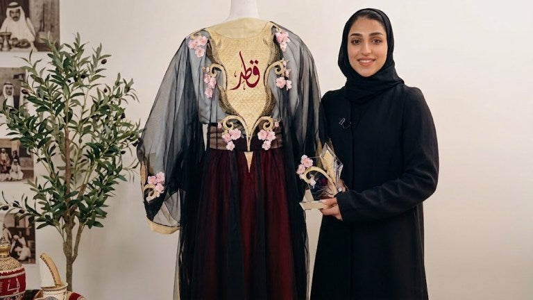When Qatari Heritage Met Japanese Elegance: Dana Al Mulla's Design Featured at the Asian Games Opening