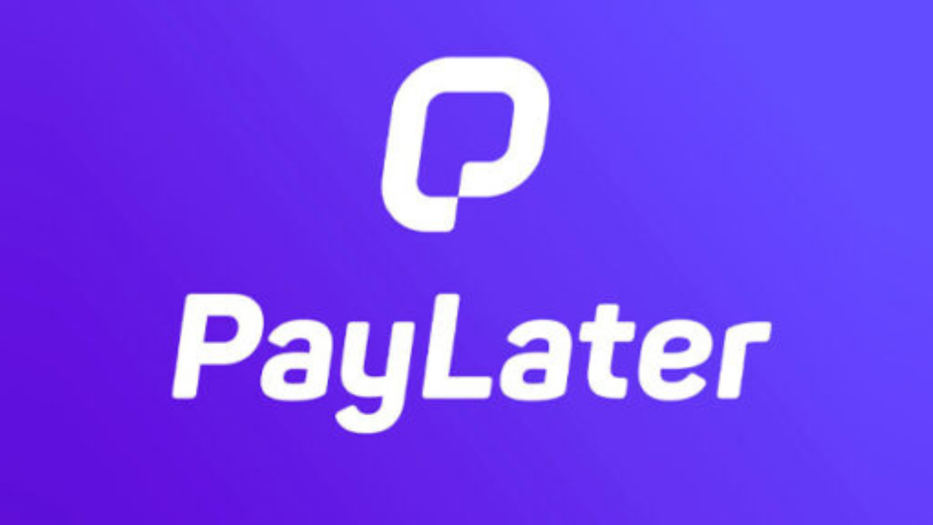 Fintech PayLater logo on a white background, representing a digital payment and financing service.